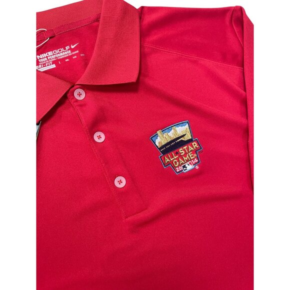 Nike Golf Tour 2014 ALl Stars Embroided Patch Mens Red Polo Shirt Sz XXL SKU 953 - Picture 4 of 12